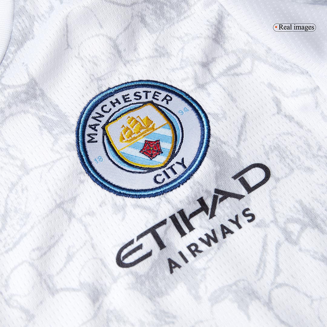 Manchester City Soccer Jersey Kit 2025/26 Kids(Jersey+Shorts) - gojersey