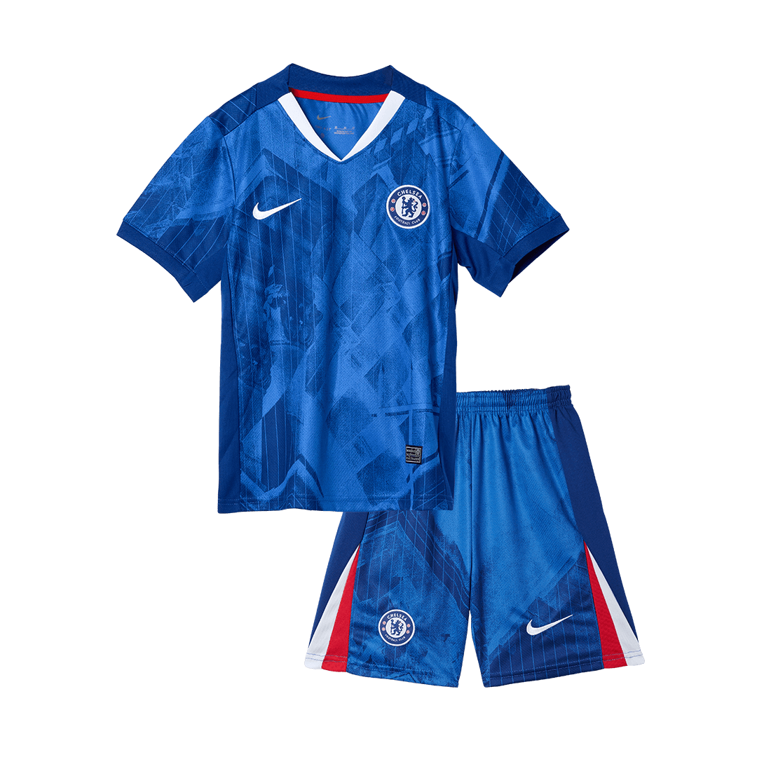 Chelsea Home Soccer Jersey Kit 2025/26 Kids(Jersey+Shorts) - gojersey