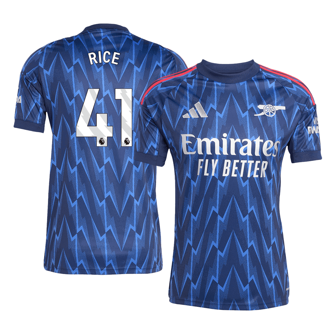 Arsenal RICE #41 Away Soccer Jersey 2025/26 - gojersey