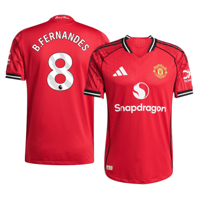 Manchester United B.FERNANDES #8 Home Soccer Jersey Authentic 2025/26 - gojersey