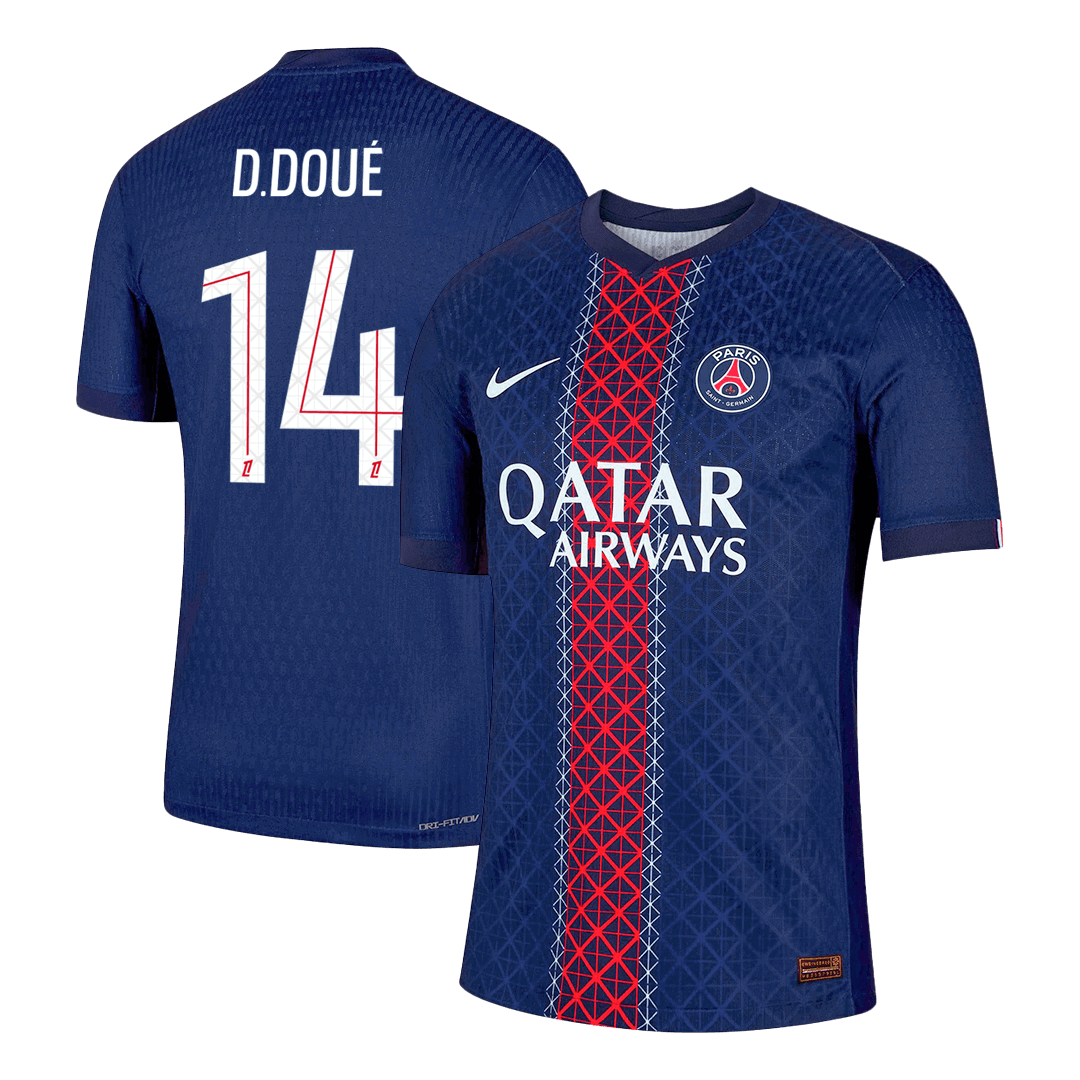 PSG D.DOUÉ #14 Home Soccer Jersey Authentic 2025/26 - gojersey