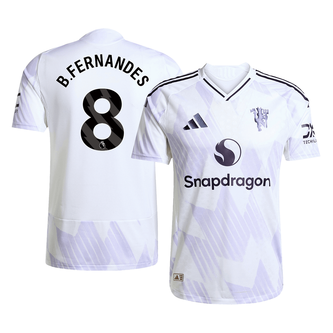 Manchester United B.FERNANDES #8 Away Soccer Jersey Authentic 2025/26 - gojersey