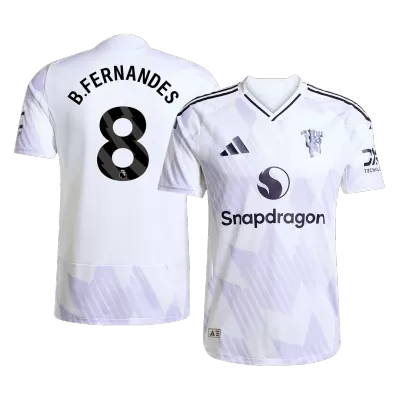 Manchester United B.FERNANDES #8 Away Soccer Jersey Authentic 2025/26 - gojersey