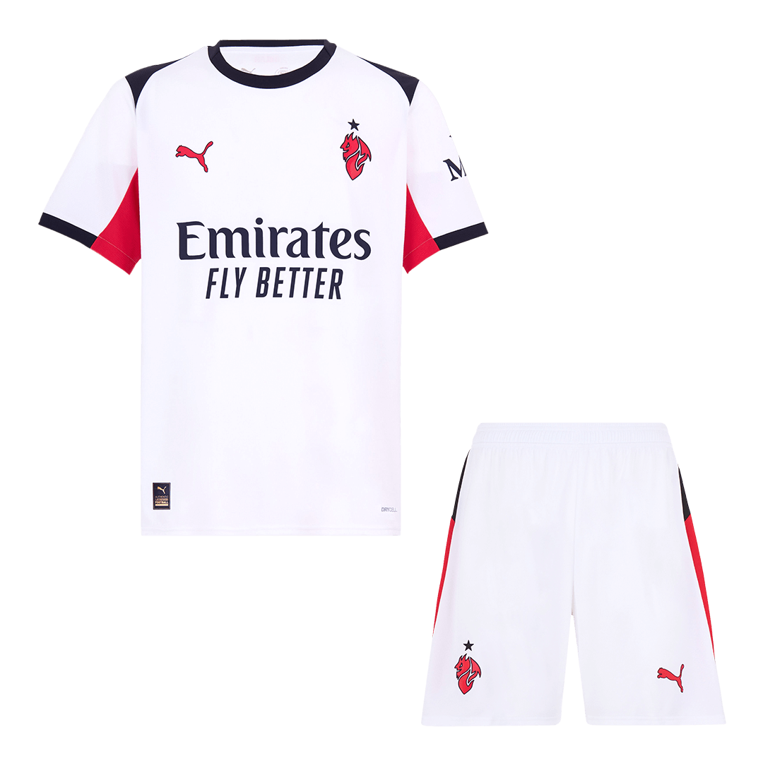 AC Milan Away Soccer Jersey Kit 2025/26 (Jersey+Shorts) - gojersey