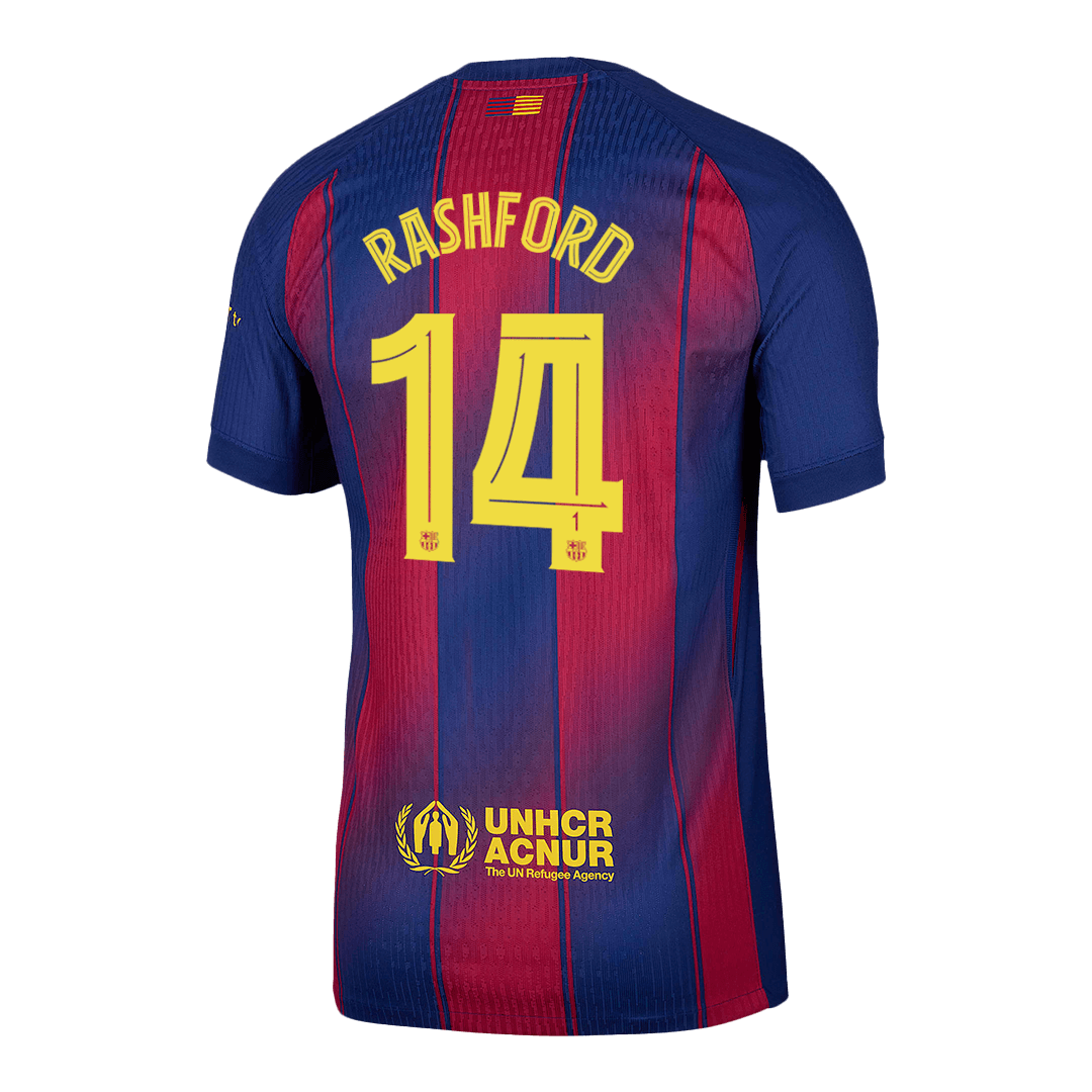 Barcelona RASHFORD #14 Home Soccer Jersey Authentic 2025/26 - UCL Edition - gojersey