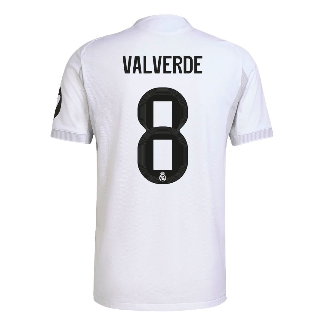 Real Madrid VALVERDE #8 Home Soccer Jersey Authentic 2025/26 - gojersey