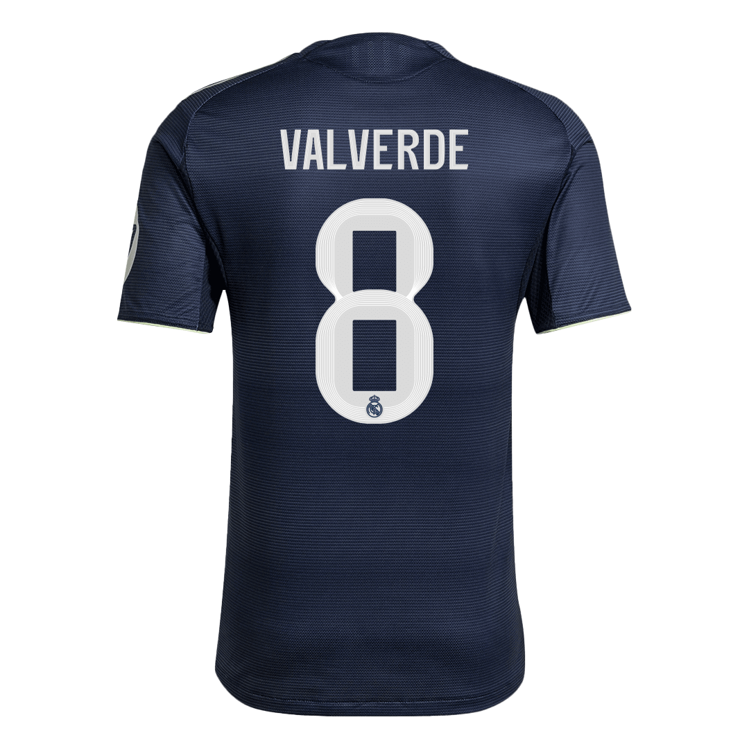 Real Madrid VALVERDE #8 Away Soccer Jersey Authentic 2025/26 - gojersey