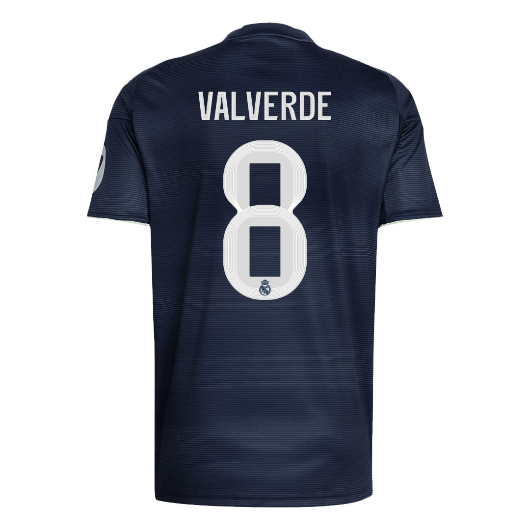 Real Madrid VALVERDE #8 Away Soccer Jersey 2025/26 - gojersey