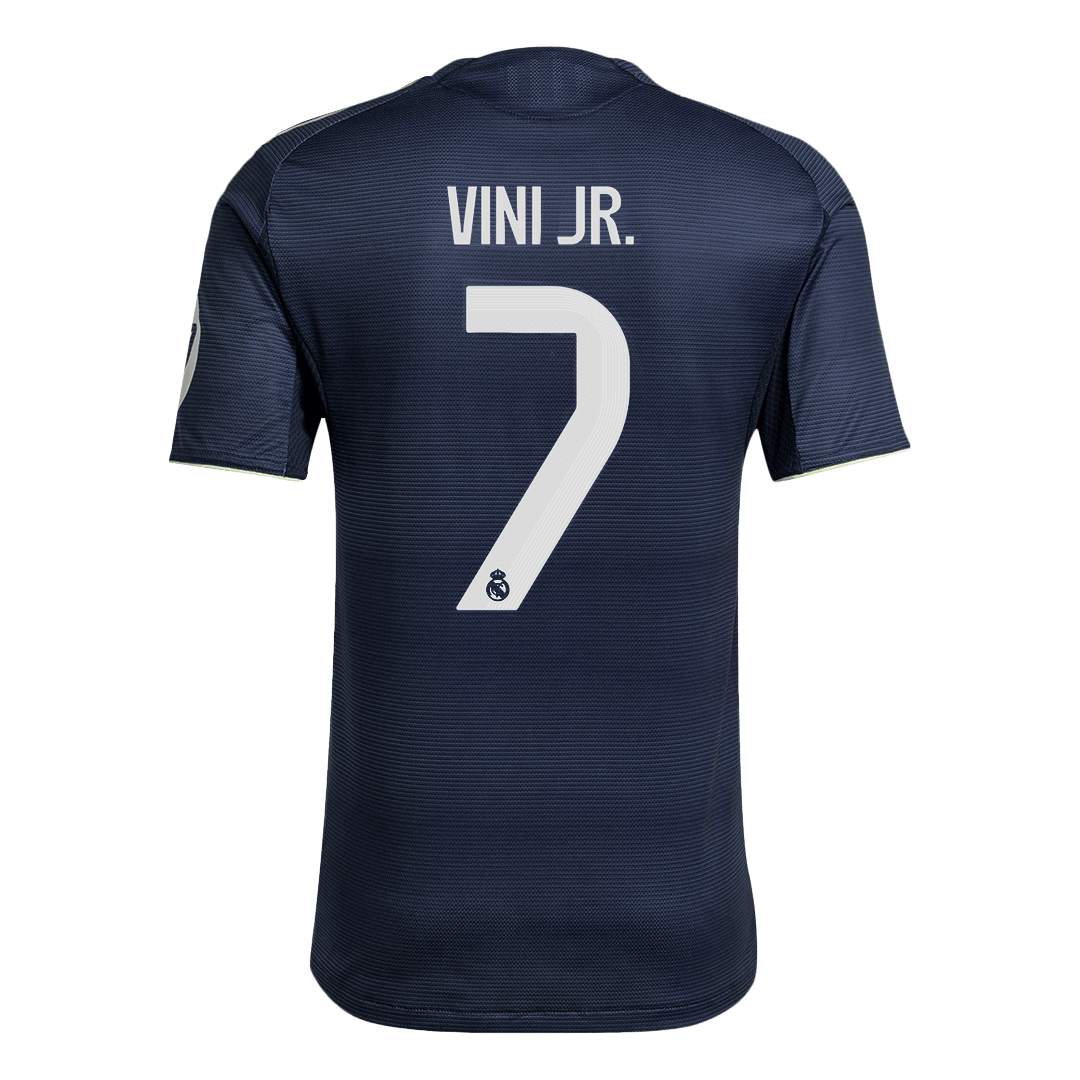 Real Madrid VINI JR. #7 Away Soccer Jersey Authentic 2025/26 - gojersey
