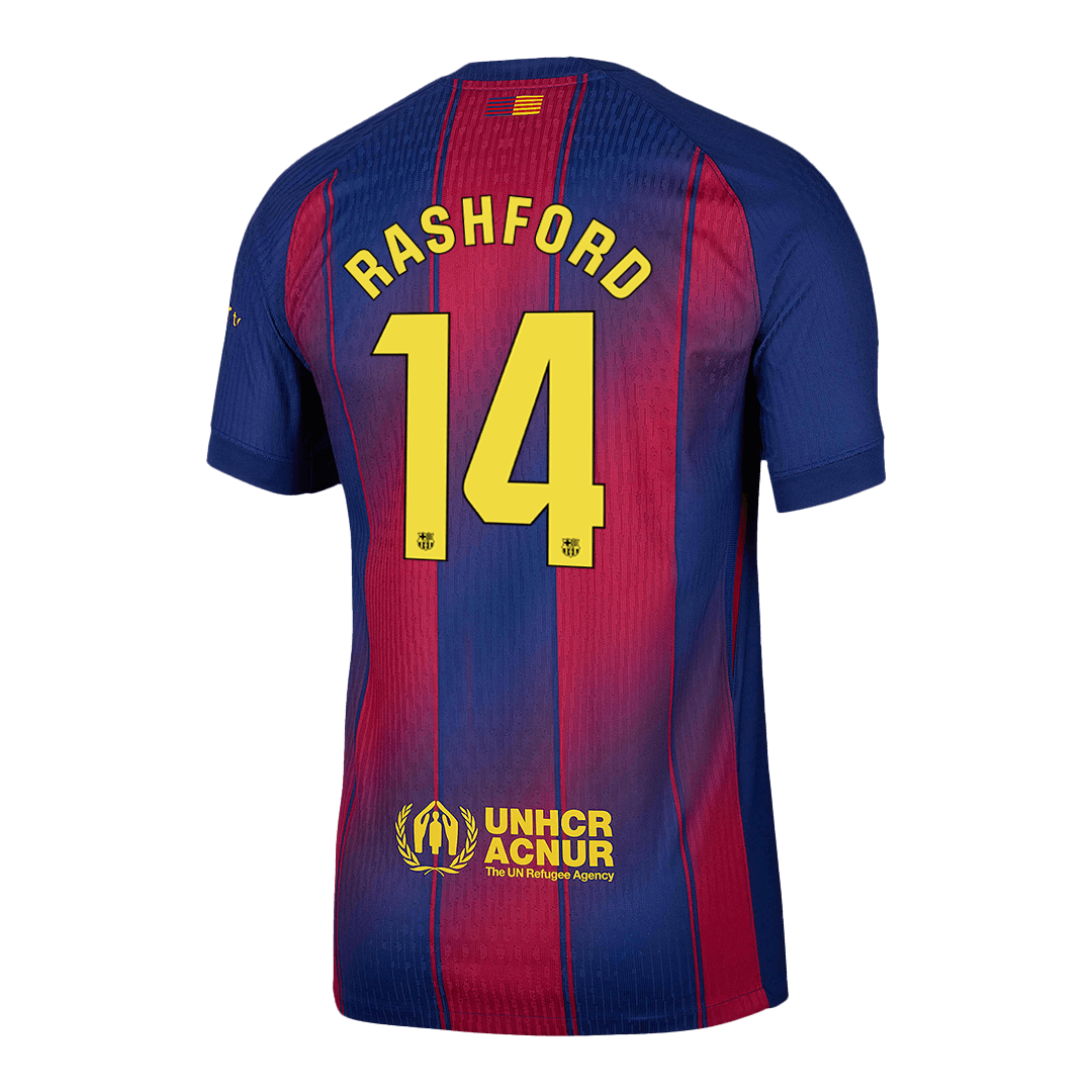 Barcelona RASHFORD #14 Home Soccer Jersey Authentic 2025/26 - gojersey