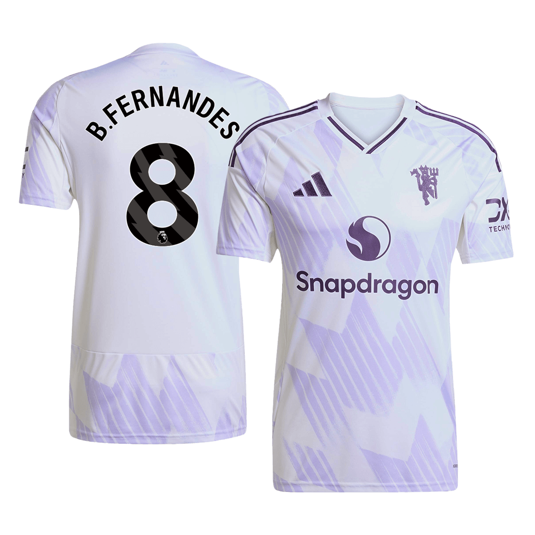Manchester United B.FERNANDES #8 Away Soccer Jersey 2025/26 - gojersey