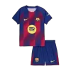Barcelona Home Soccer Jersey Kit 2025/26 Kids(Jersey+Shorts) - gojersey