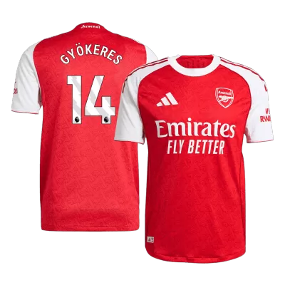 Arsenal GYÖKERES #14 Home Soccer Jersey Authentic 2025/26 - gojersey