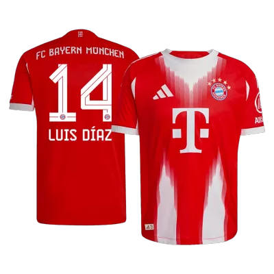 Bayern Munich LUIS DÍAZ #14 Home Soccer Jersey Authentic 2025/26 - gojersey