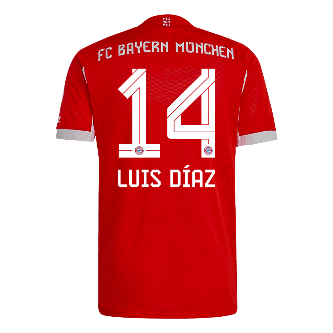 Bayern Munich LUIS DÍAZ #14 Home Soccer Jersey Authentic 2025/26 - gojersey