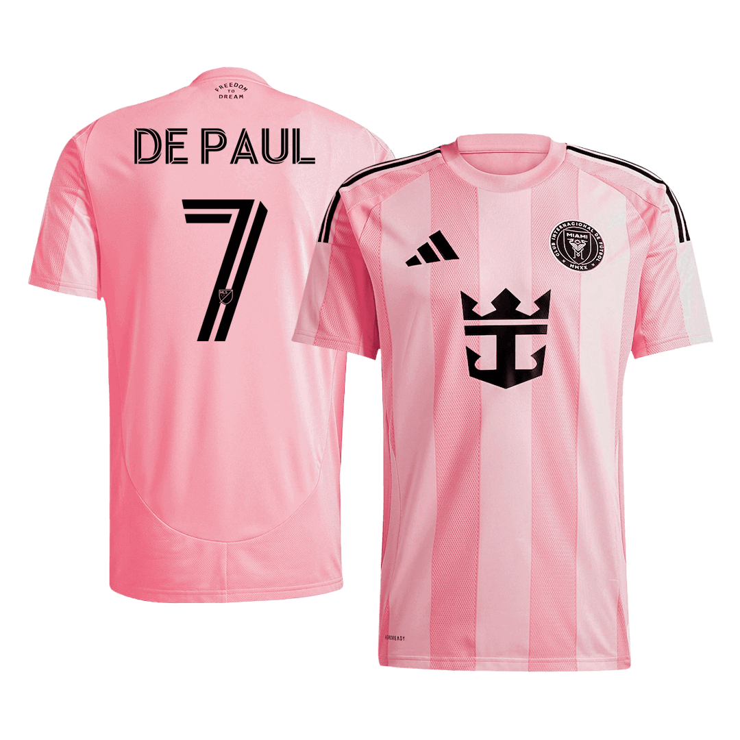 Inter Miami CF DE PAUL #7 Home Soccer Jersey 2025 - gojersey