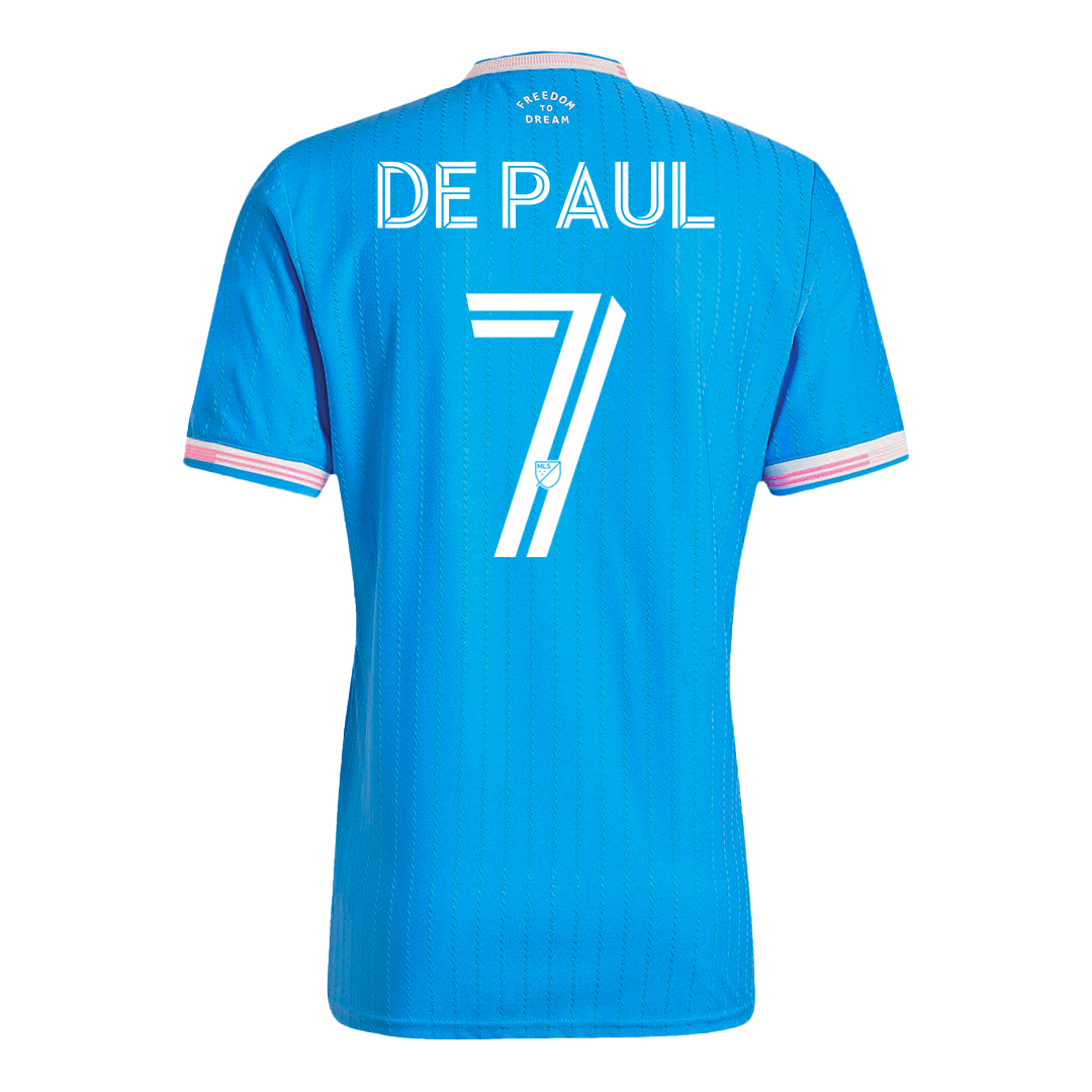 Inter Miami CF DE PAUL #7 Third Away Soccer Jersey Authentic 2025 - gojersey
