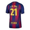 Barcelona F.DE JONG #21 Home Soccer Jersey Authentic 2025/26 - UCL Edition - gojersey