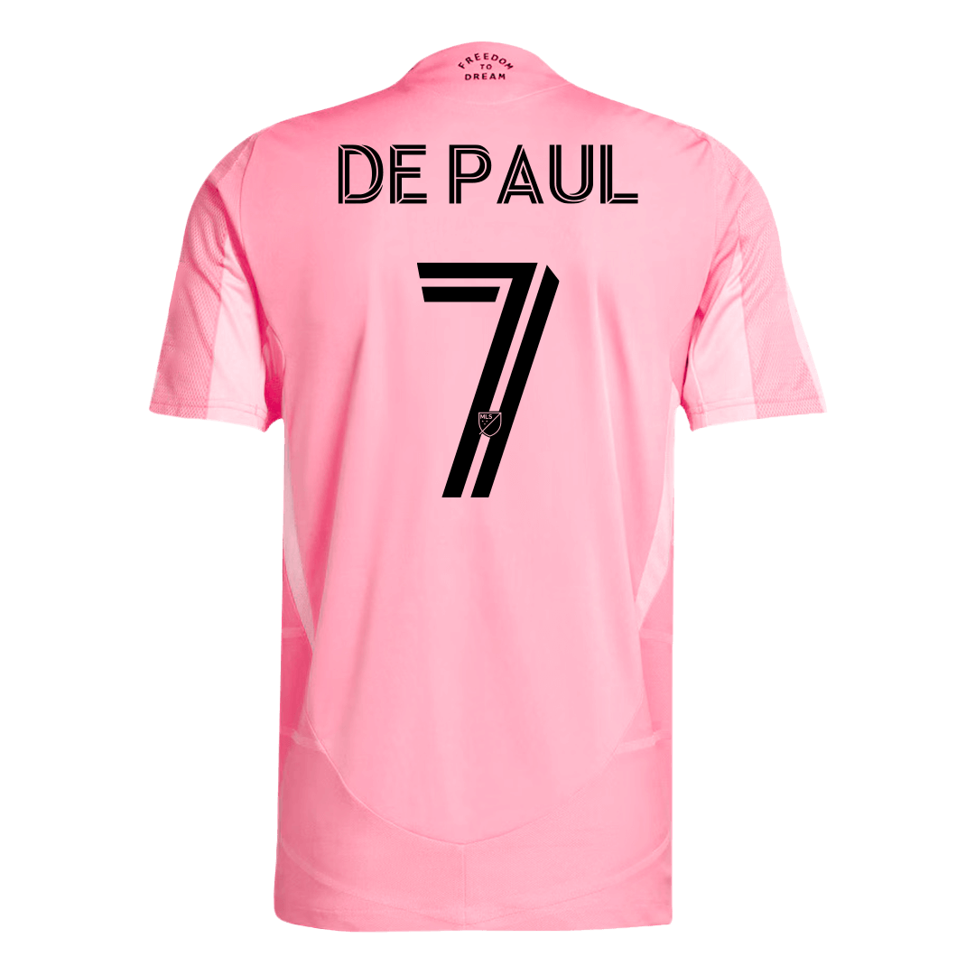 Inter Miami CF DE PAUL #7 Home Soccer Jersey Authentic 2025 - gojersey