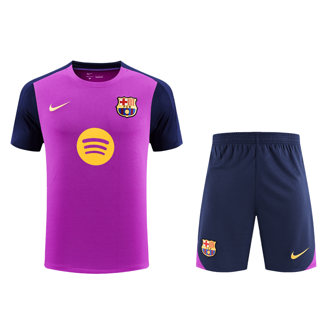 Barcelona Pre-Match Training Soccer Jersey 2025/26 - Purple - gojersey