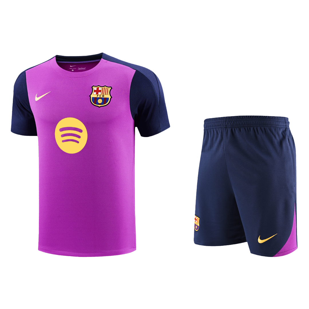 Barcelona Pre-Match Training Soccer Jersey 2025/26 - Purple - gojersey