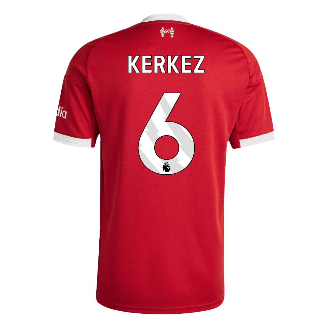 Liverpool KERKEZ #6 Home Soccer Jersey 2025/26 - gojersey