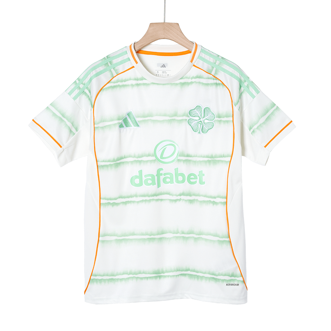 Celtic Third Away Soccer Jersey 2025/26 White - gojersey