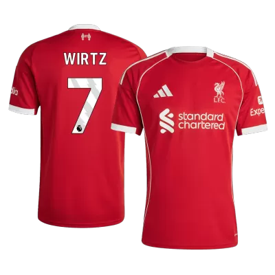 Liverpool WIRTZ #7 Home Soccer Jersey 2025/26 - gojersey