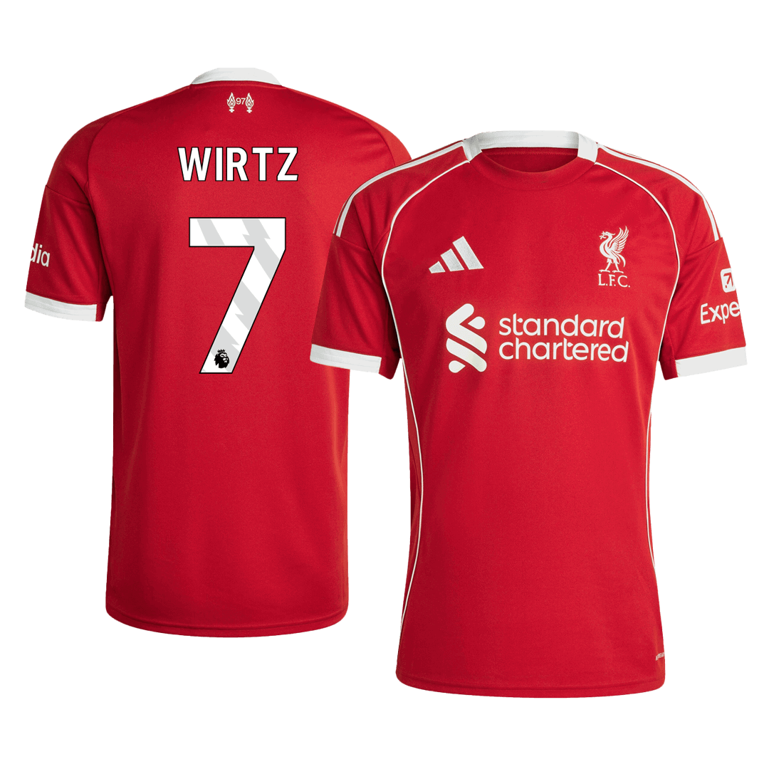Liverpool WIRTZ #7 Home Soccer Jersey 2025/26 - gojersey
