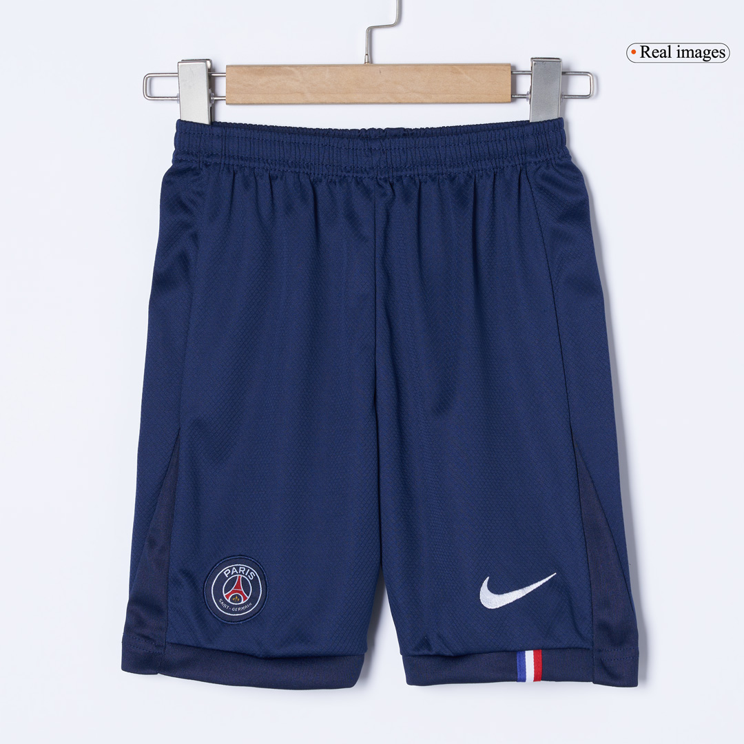 PSG Home Soccer Jersey Kit 2025/26 Kids(Jersey+Shorts) - gojersey