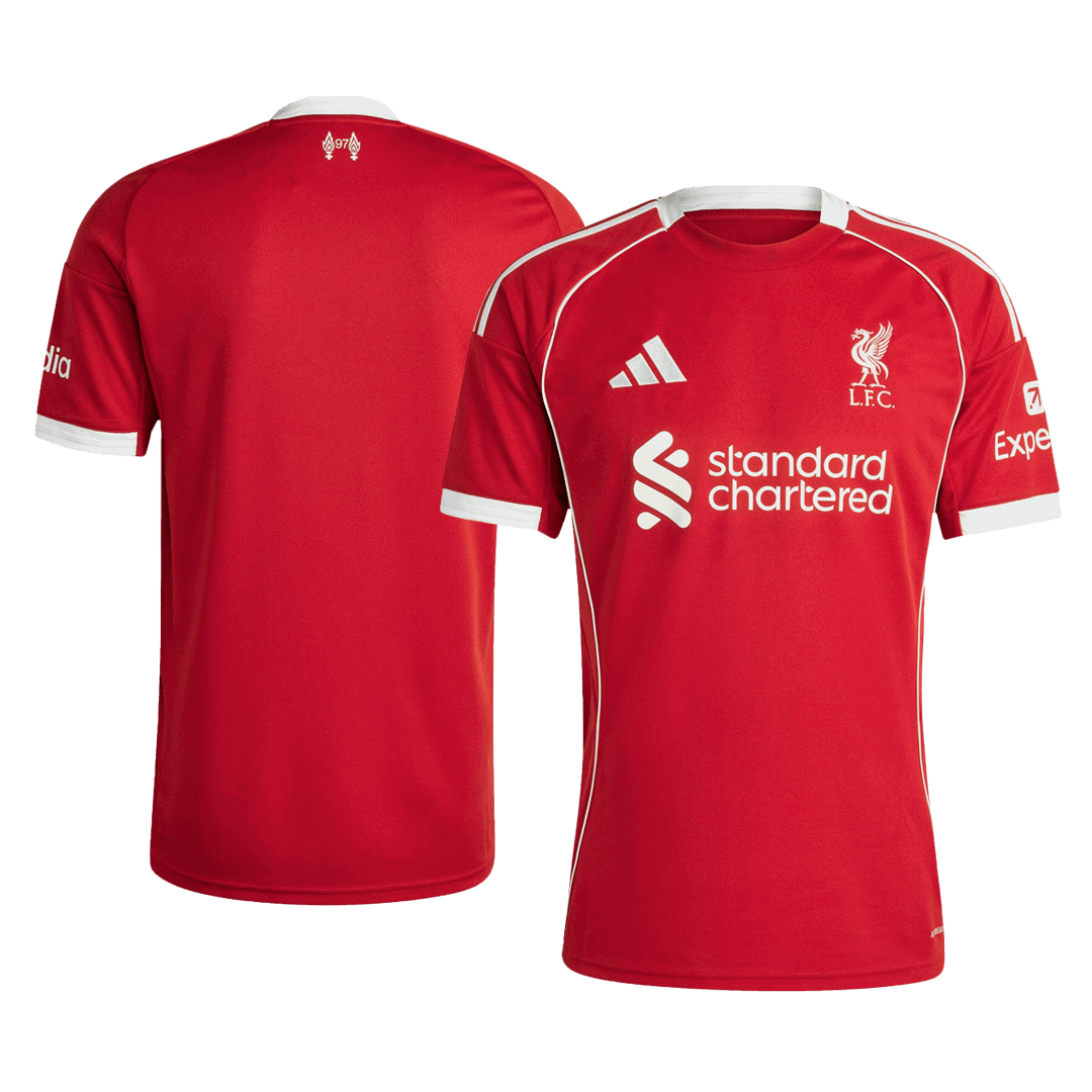 Liverpool Home Soccer Jersey 2025/26 - gojersey