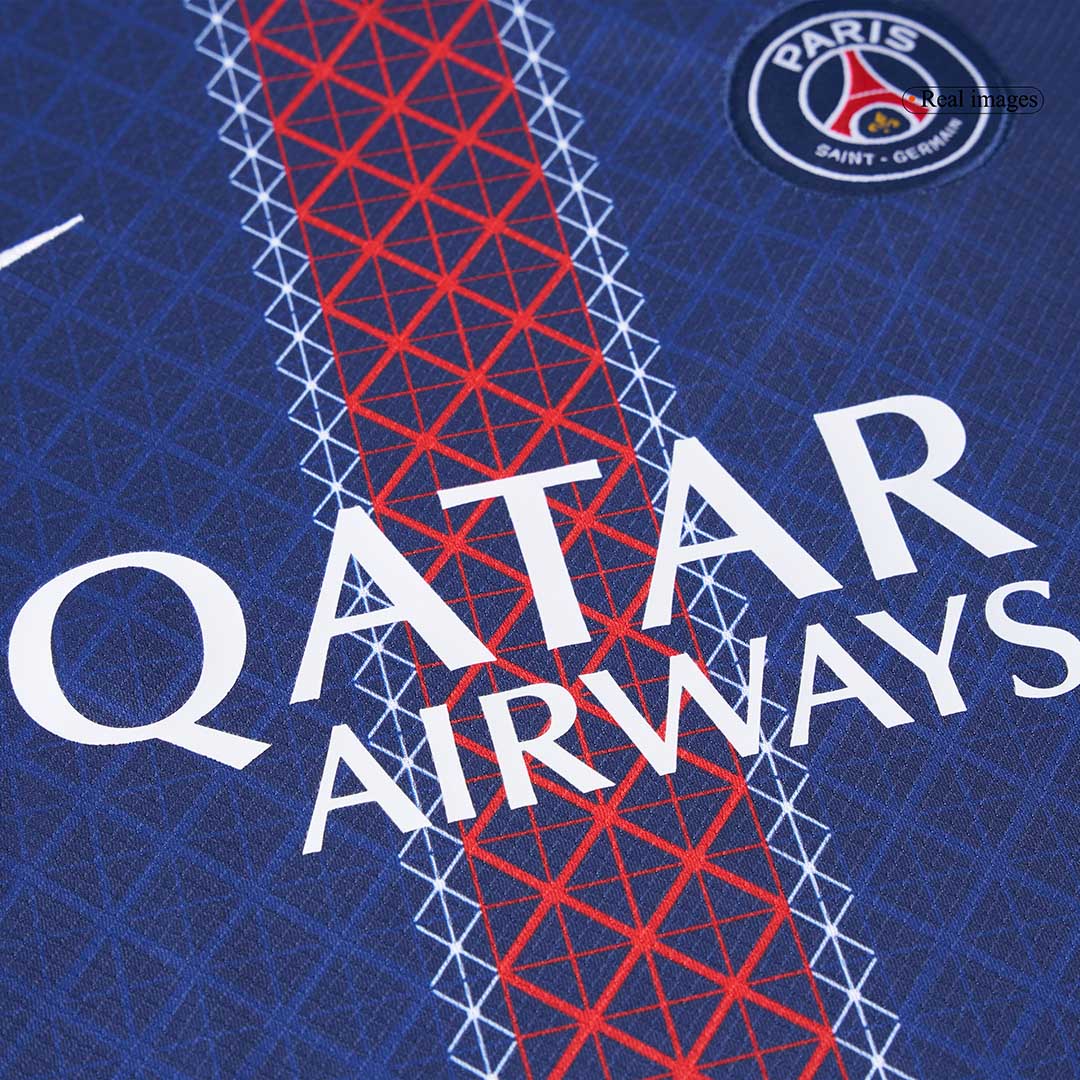 PSG Home Soccer Jersey Kit 2025/26 Kids(Jersey+Shorts) - gojersey