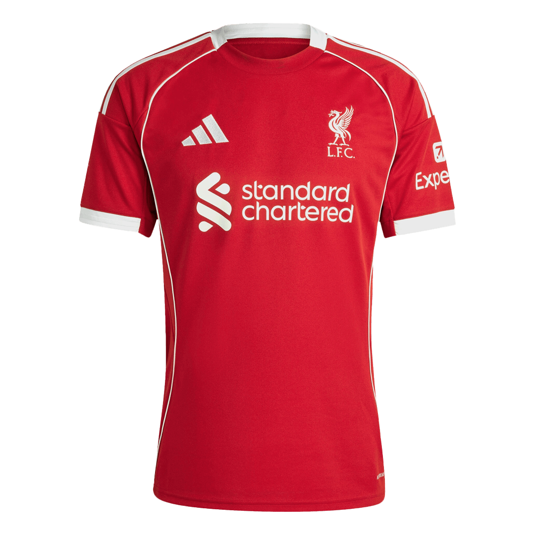 Liverpool Home Soccer Jersey 2025/26 - gojersey