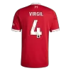 Liverpool VIRGIL #4 Home Soccer Jersey 2025/26 - gojersey