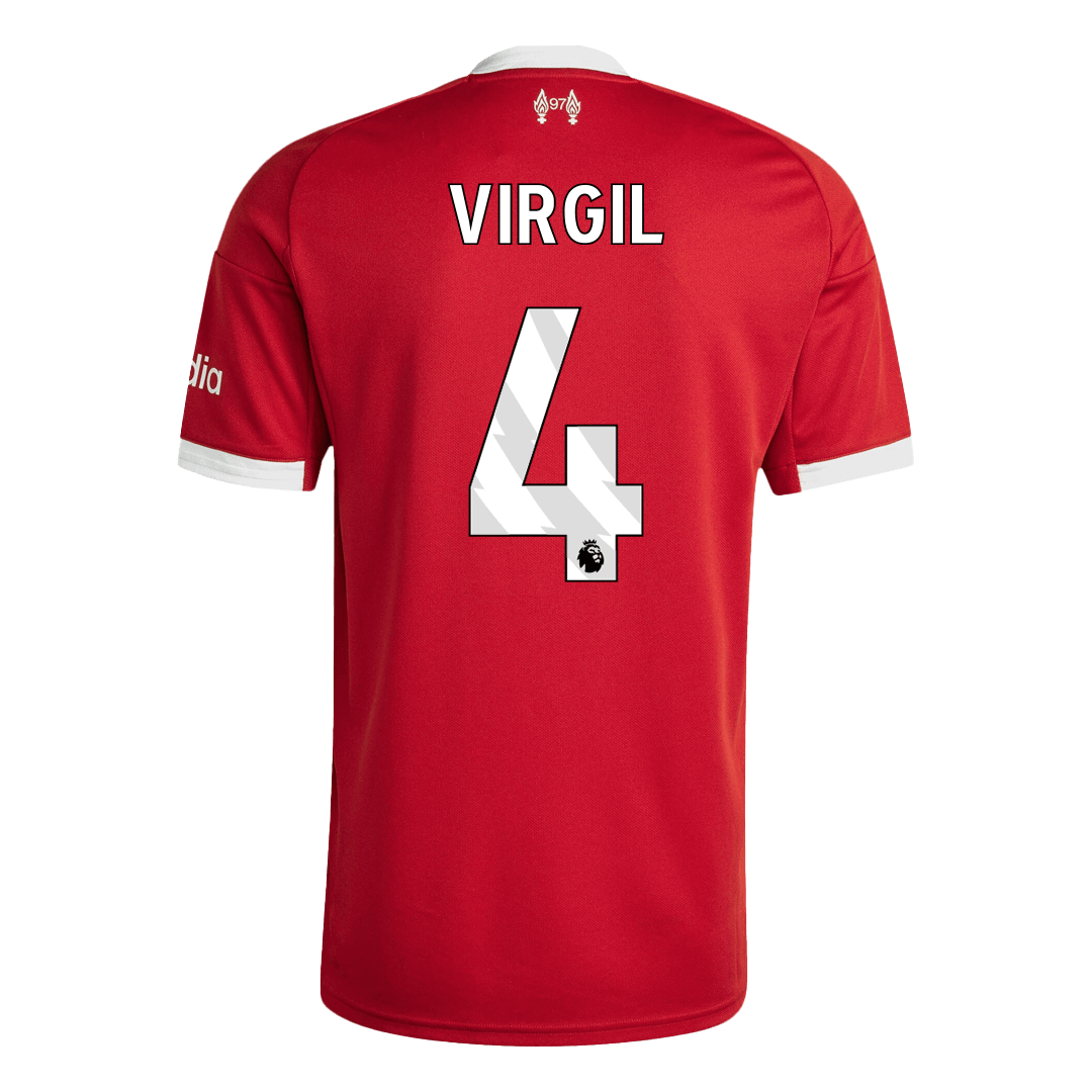 Liverpool VIRGIL #4 Home Soccer Jersey 2025/26 - gojersey