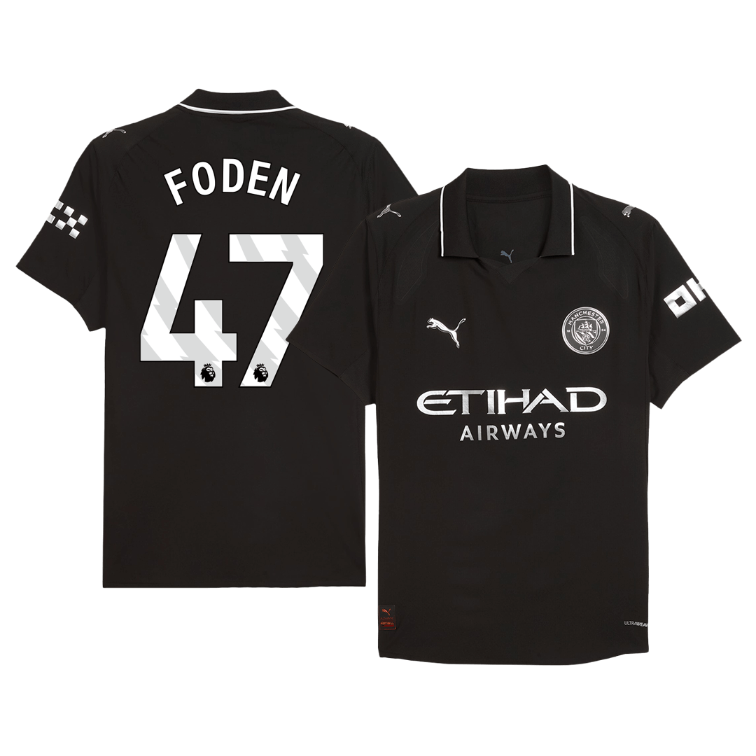 Manchester City FODEN #47 Away Jersey Authentic 2025/26 - gojersey