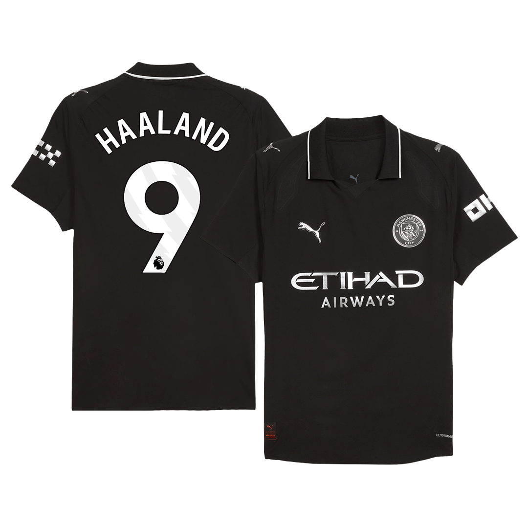 Manchester City HAALAND #9 Away Jersey Authentic 2025/26 - gojersey