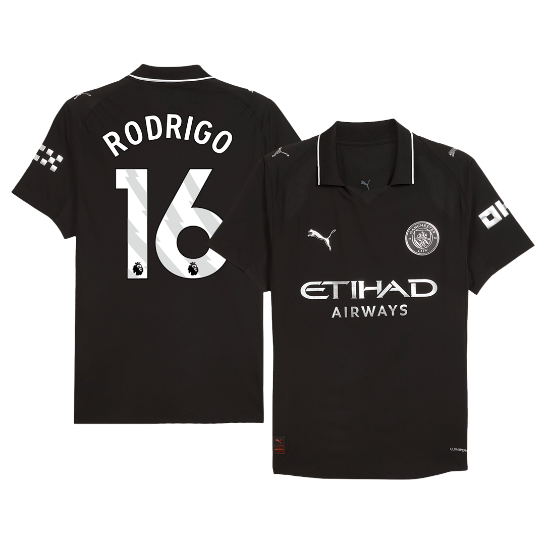 Manchester City RODRIGO #16 Away Jersey Authentic 2025/26 - gojersey