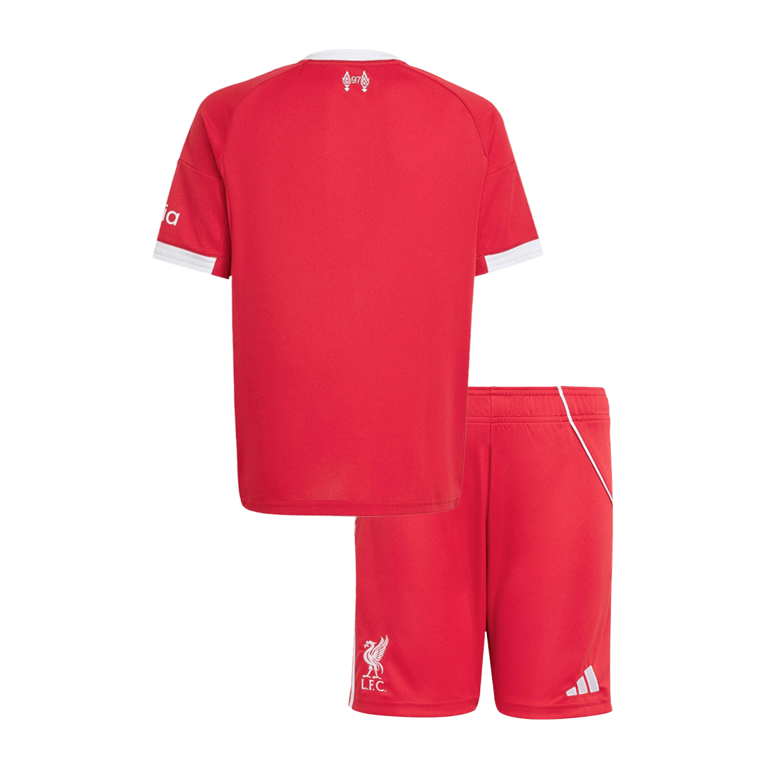 Liverpool Home Soccer Jersey Kit 2025/26 Kids(Jersey+Shorts) - gojersey
