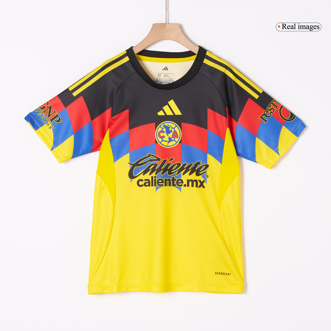 Club America Home Soccer Jersey Kit 2025/26 Kids(Jersey+Shorts) - gojersey