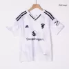 Kid's Manchester United Away Soccer Jersey Kit(Jersey+Shorts+Socks) 2025/26 White - gojersey