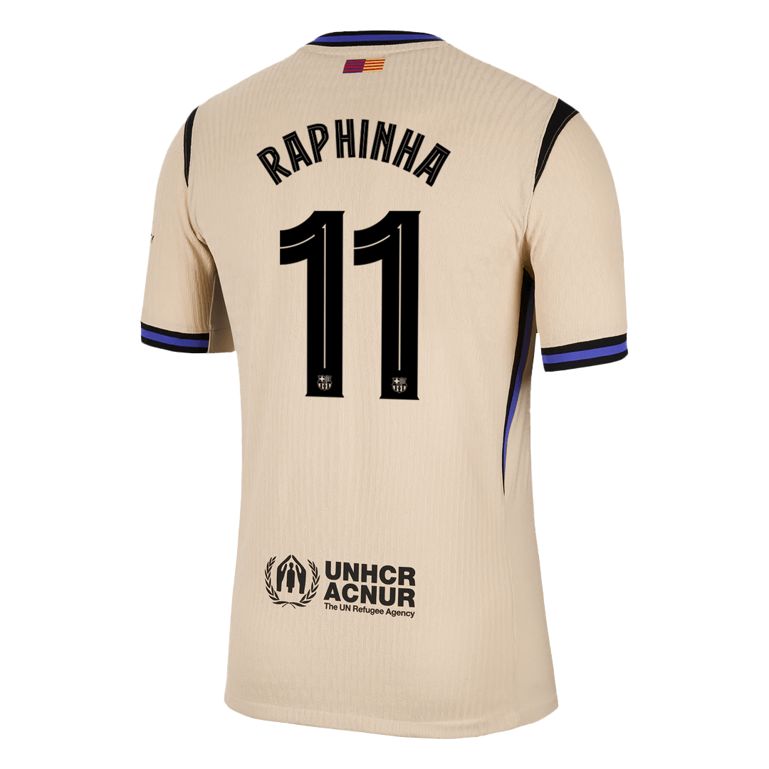 Barcelona RAPHINHA #11 Away Soccer Jersey Authentic 2025/26 - UCL Edition - gojersey