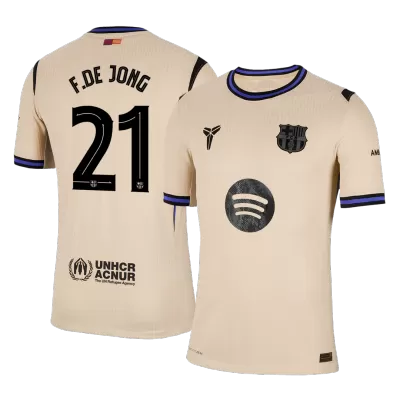 Barcelona F.DE JONG #21 Away Soccer Jersey Authentic 2025/26 - UCL Edition - gojersey