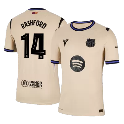 Barcelona RASHFORD #14 Away Soccer Jersey Authentic 2025/26 - UCL Edition - gojersey