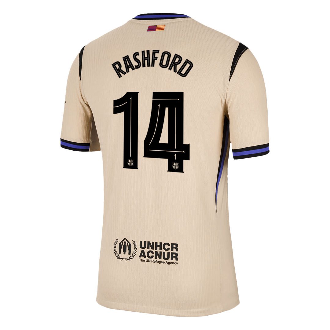 Barcelona RASHFORD #14 Away Soccer Jersey Authentic 2025/26 - UCL Edition - gojersey