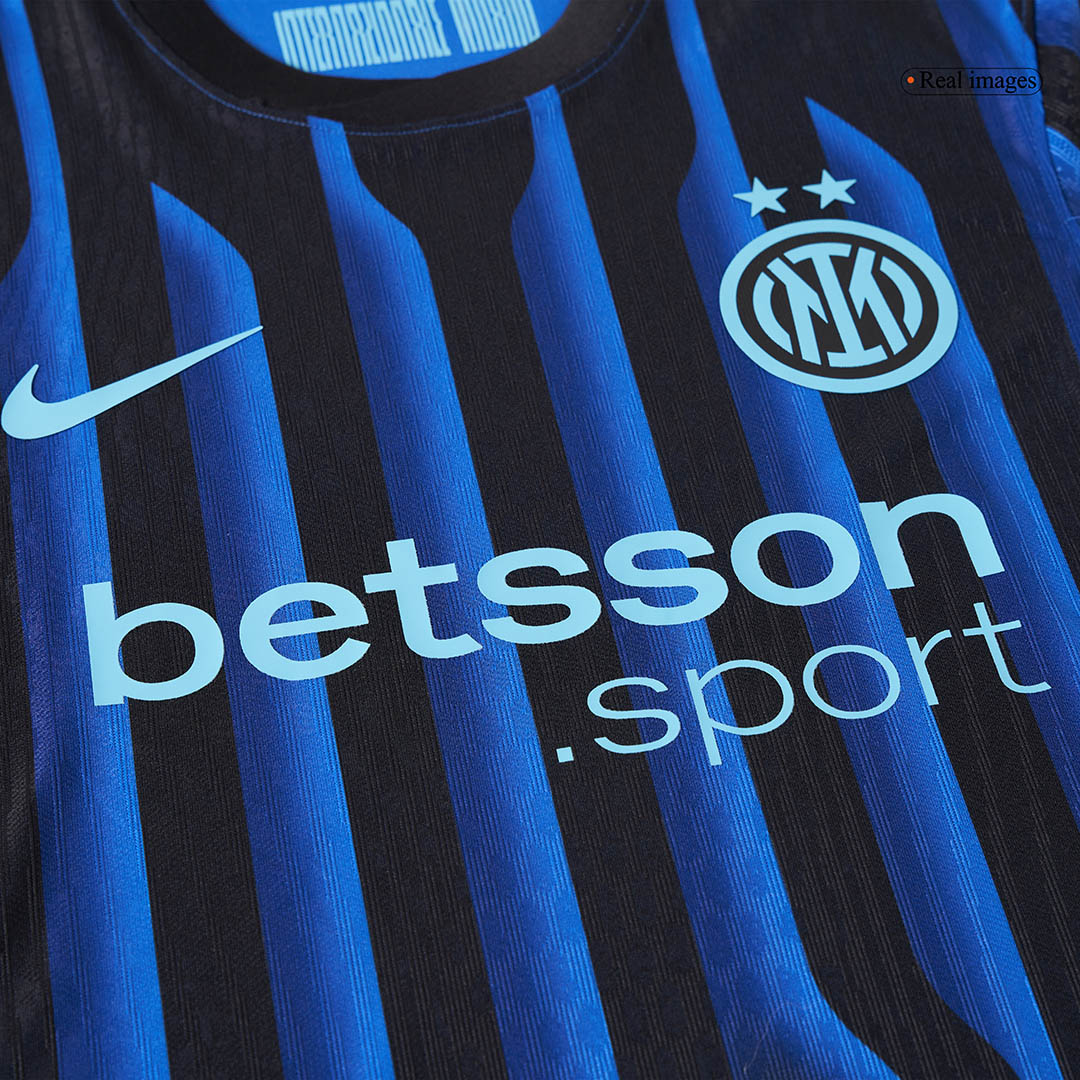 Authentic Inter Milan Home Soccer Jersey 2025/26 Blue&Black - gojersey