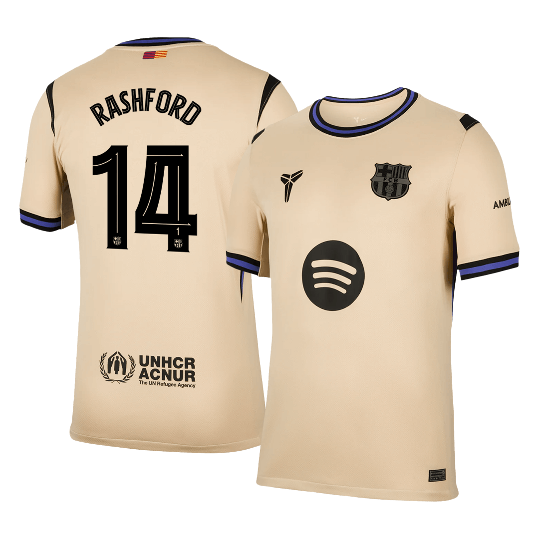 Barcelona RASHFORD #14 Away Soccer Jersey 2025/26 - UCL Edition - gojersey