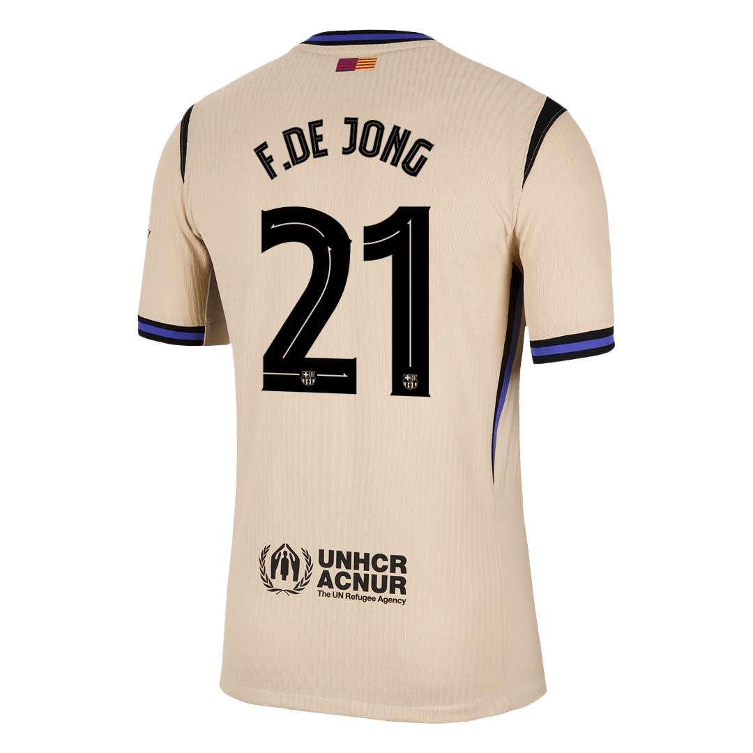Barcelona F.DE JONG #21 Away Soccer Jersey Authentic 2025/26 - UCL Edition - gojersey