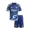 Kid's Ajax Away Soccer Jersey Kit(Jersey+Shorts) 2025/26 Navy - gojersey
