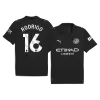 RODRIGO #16 Manchester City Away Soccer Jersey 2025/26 Black - gojersey
